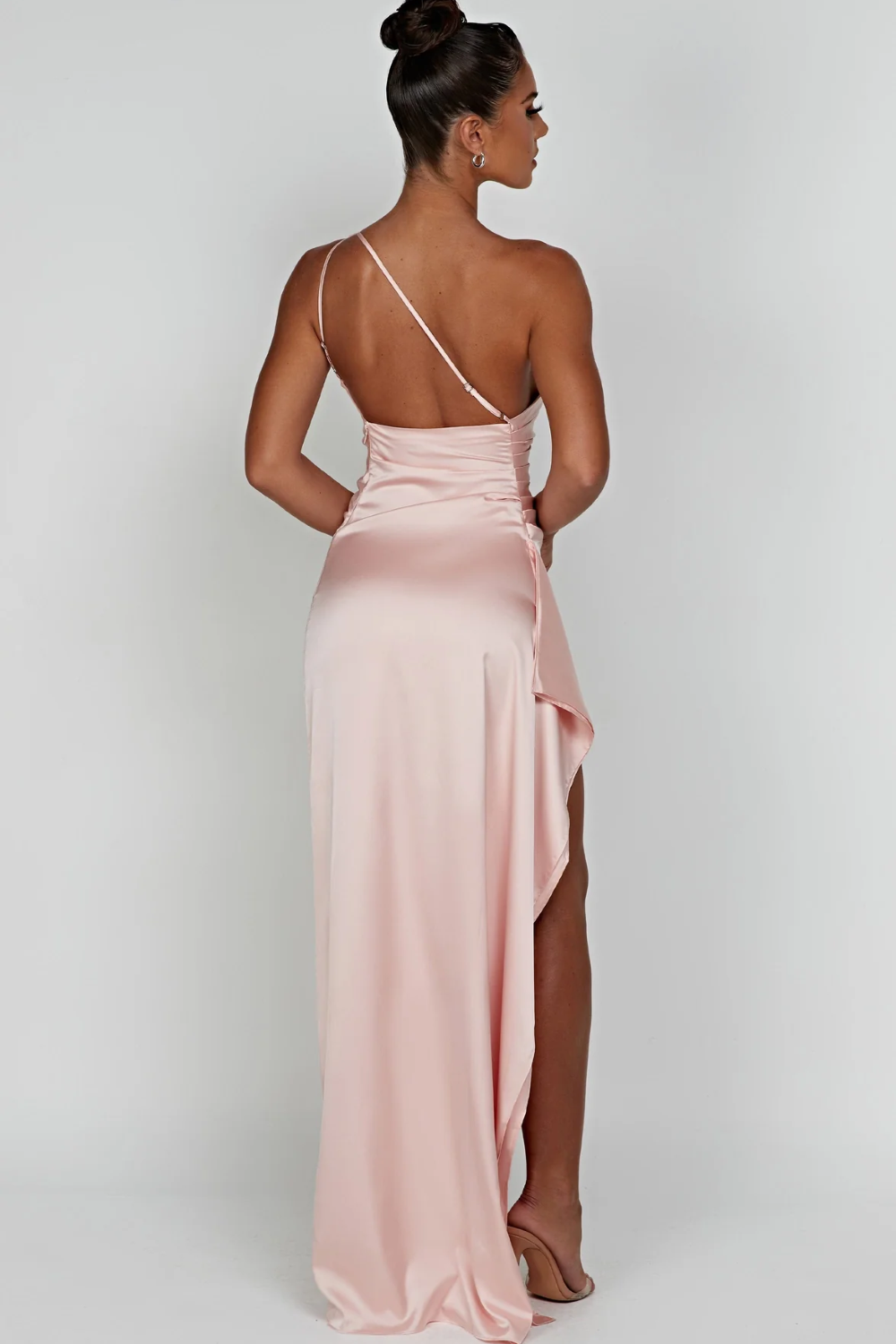 Scarlette – Satin drape – One shoulder evening gown-15150994489728-Santi Vento Atelier