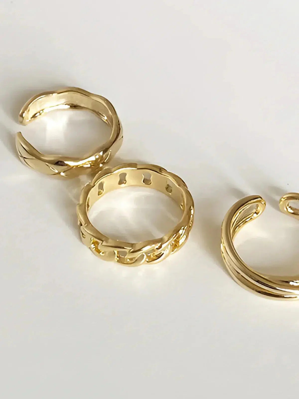 Auriane – Twisted design – Hoop ring trio-15137988280704-Santi Vento Atelier