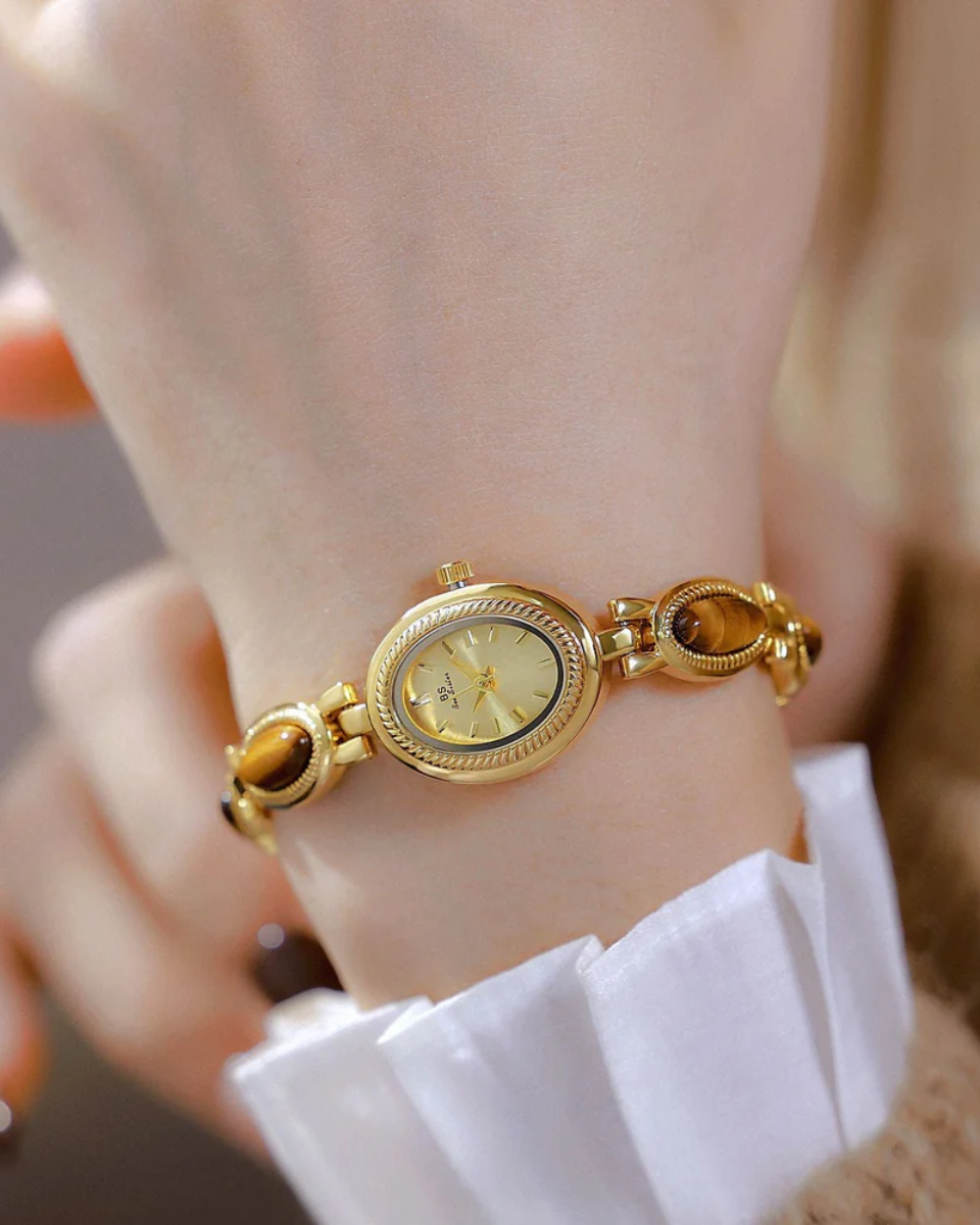 Aurore – Tiger-eye accents – Vintage watch-15137987723648-Santi Vento Atelier