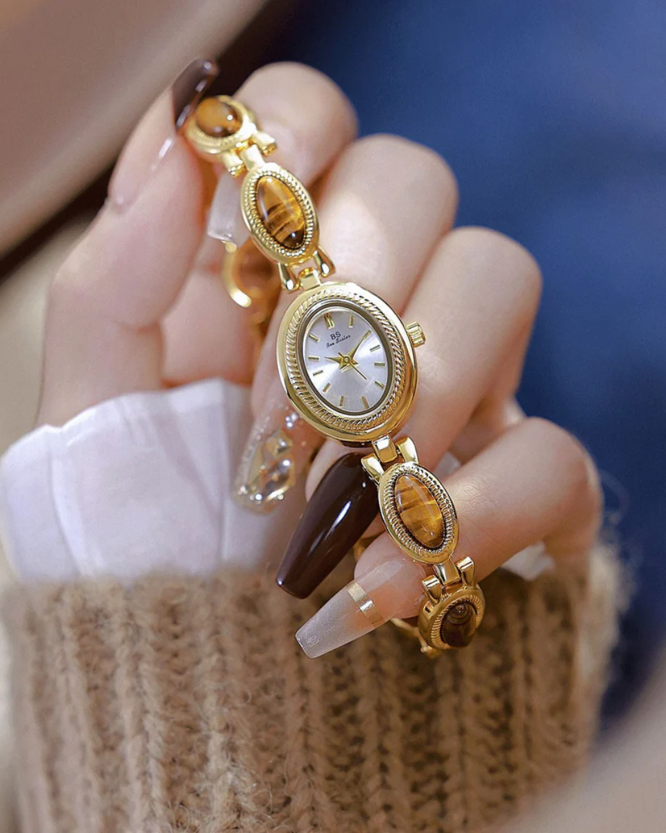 Aurore – Tiger-eye accents – Vintage watch-15137987723648-Santi Vento Atelier