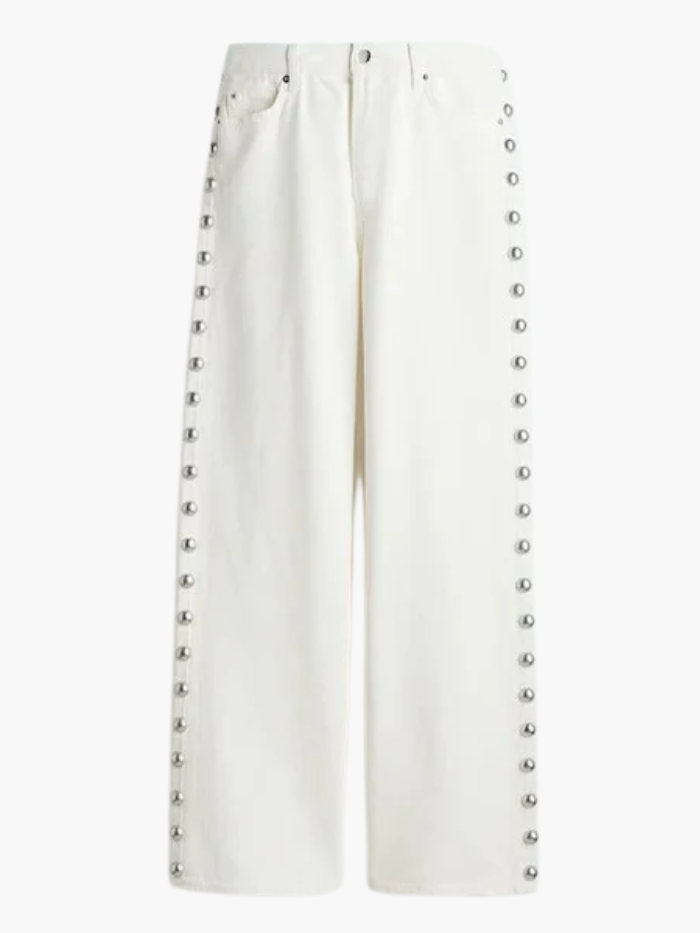 Beaudine – Pearl detail – Wide-leg jeans-15150236205440-Santi Vento Atelier