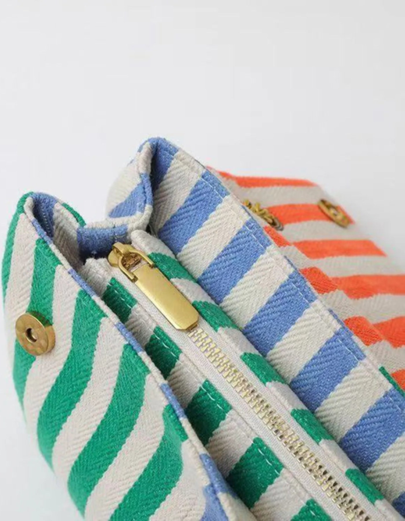 Bellanima – Vibrant striped weave – Shoulder bag-15146314957184-Santi Vento Atelier