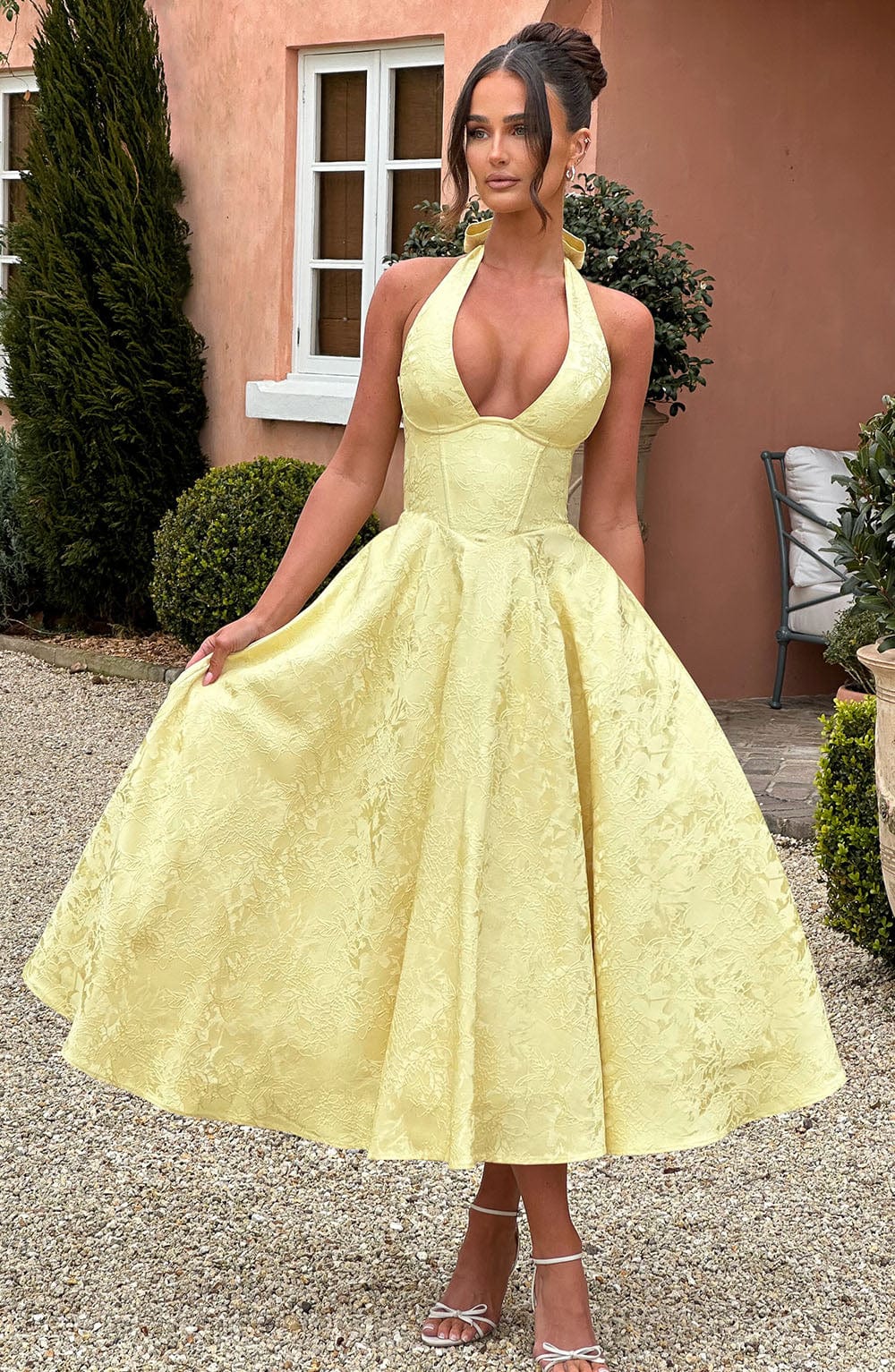 Bellanique – Vintage halterneck charm – Midi dress-15141606457728-Santi Vento Atelier