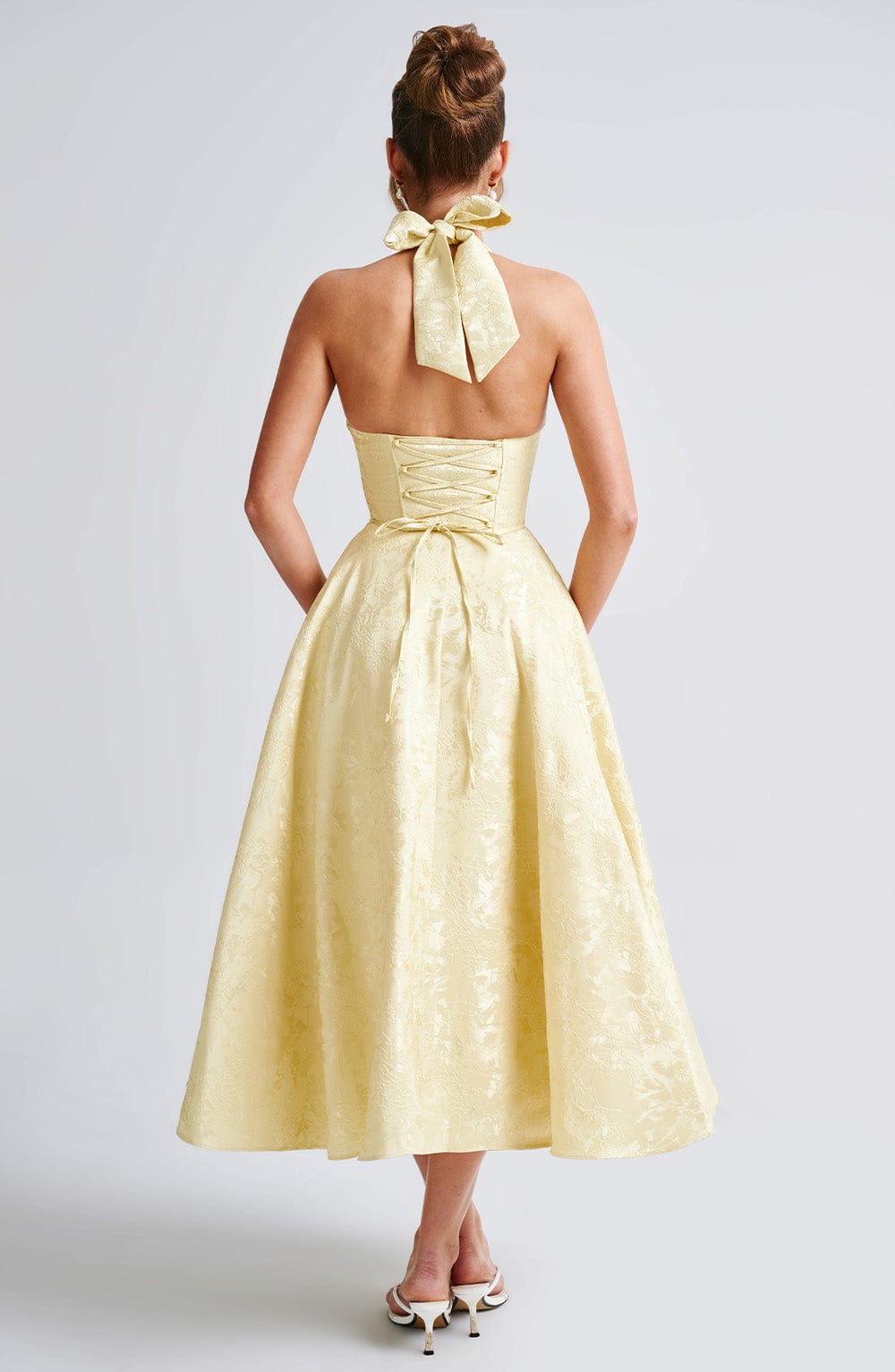 Bellanique – Vintage halterneck charm – Midi dress-15141606457728-Santi Vento Atelier
