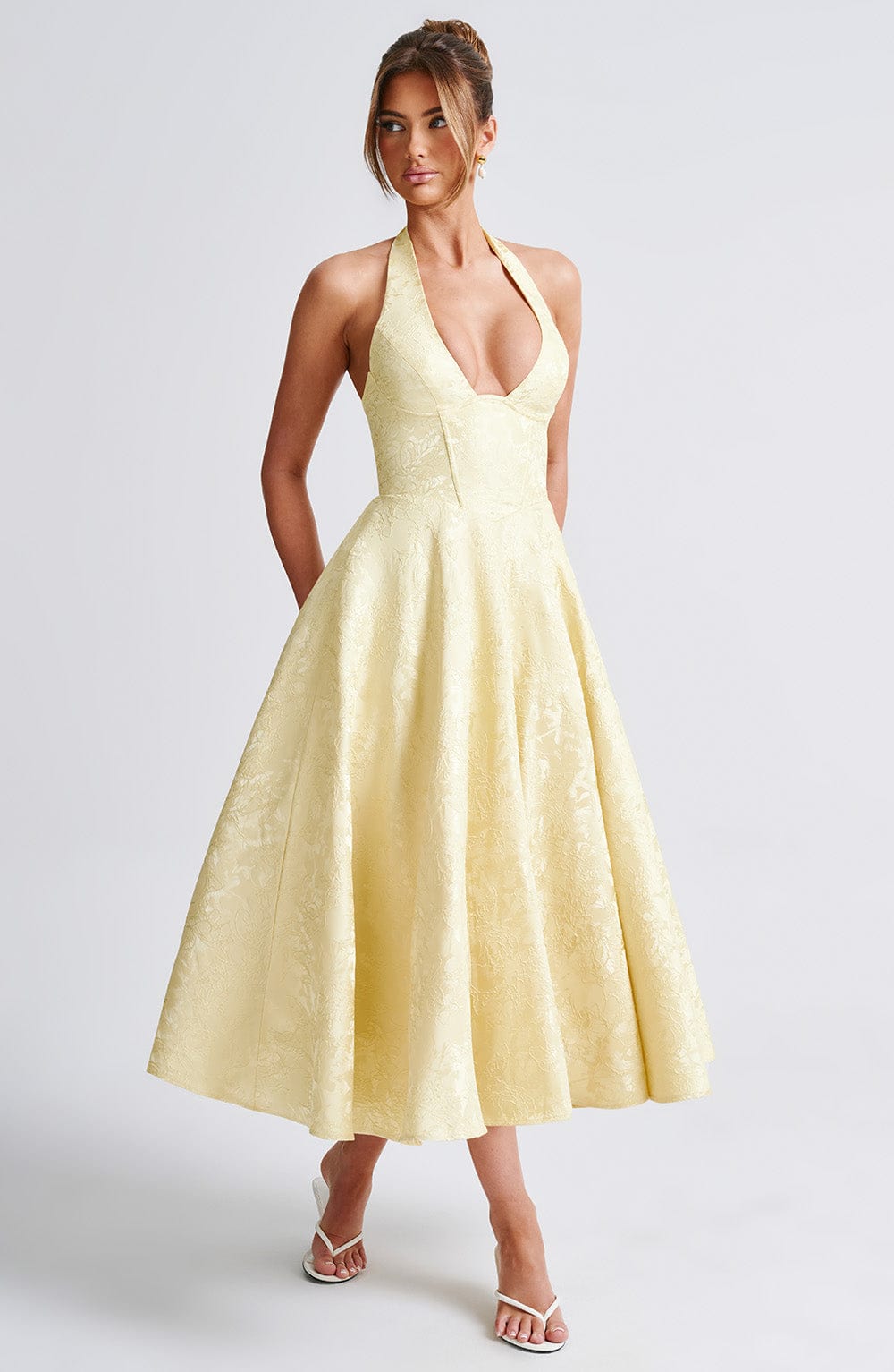 Bellanique – Vintage halterneck charm – Midi dress-15141606457728-Santi Vento Atelier