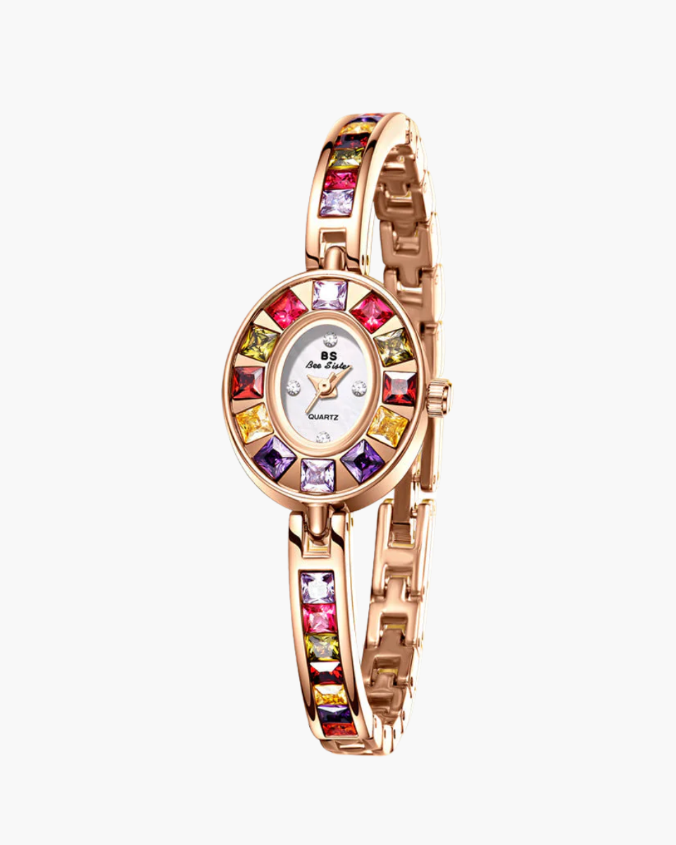 Bellevie – Multi-colored gemstone accents – Vintage watch-15137987461504-Santi Vento Atelier