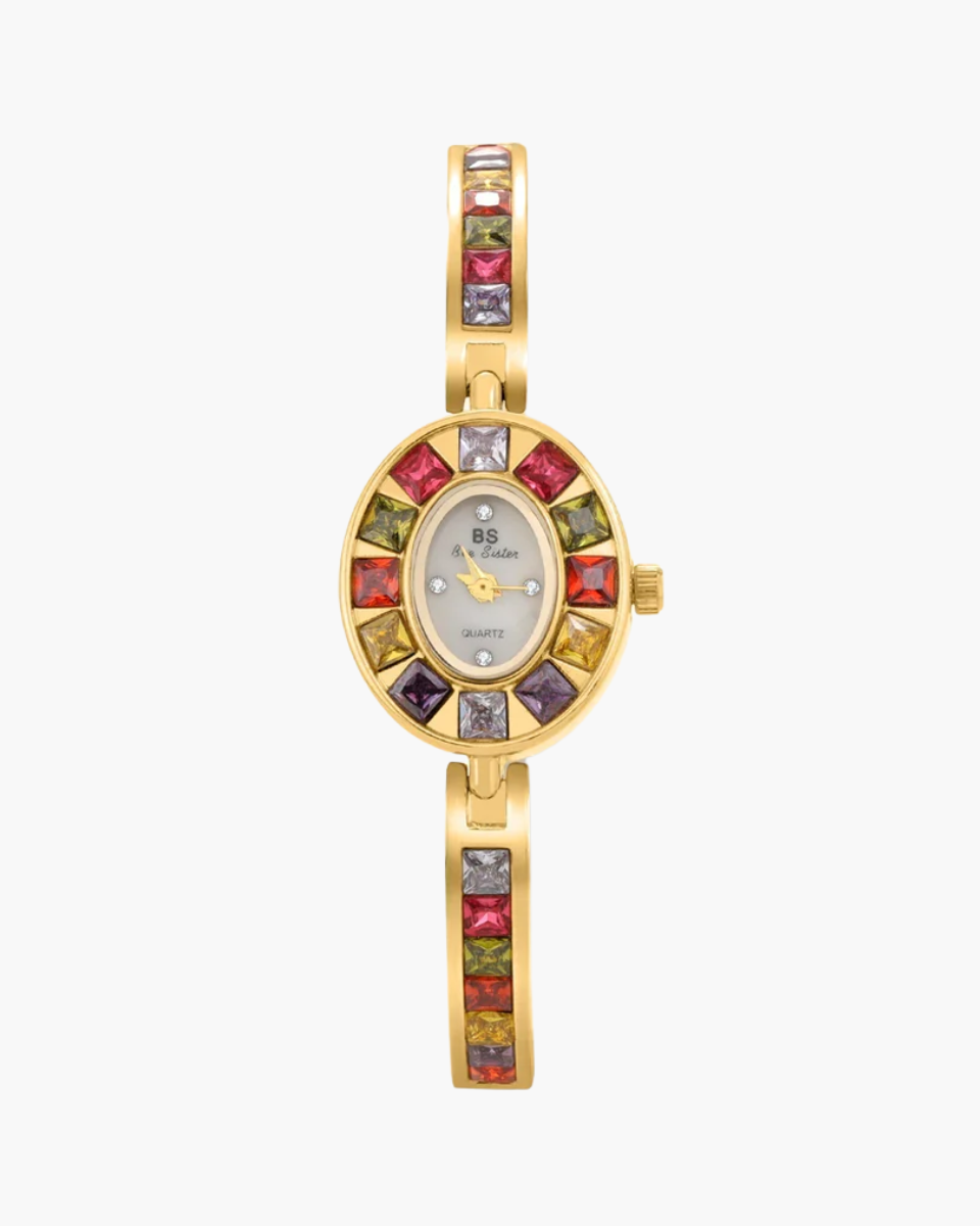Bellevie – Multi-colored gemstone accents – Vintage watch-15137987461504-Santi Vento Atelier