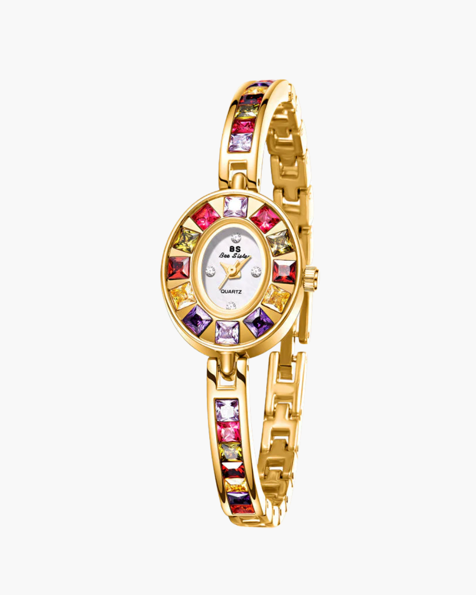 Bellevie – Multi-colored gemstone accents – Vintage watch-15137987461504-Santi Vento Atelier