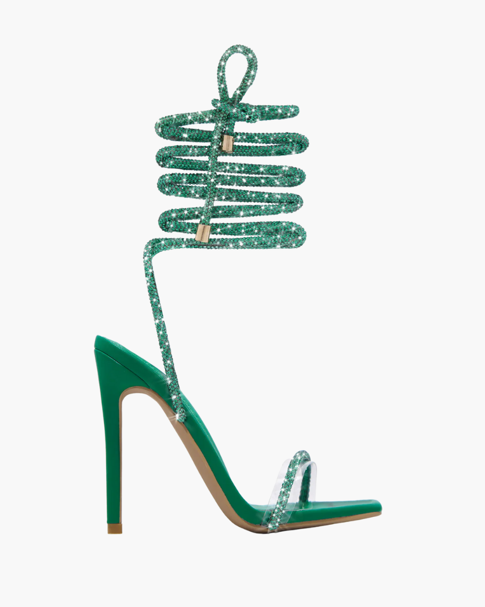Bellezza – Embellished straps – Lace-up stiletto heels-15137993163136-Santi Vento Atelier