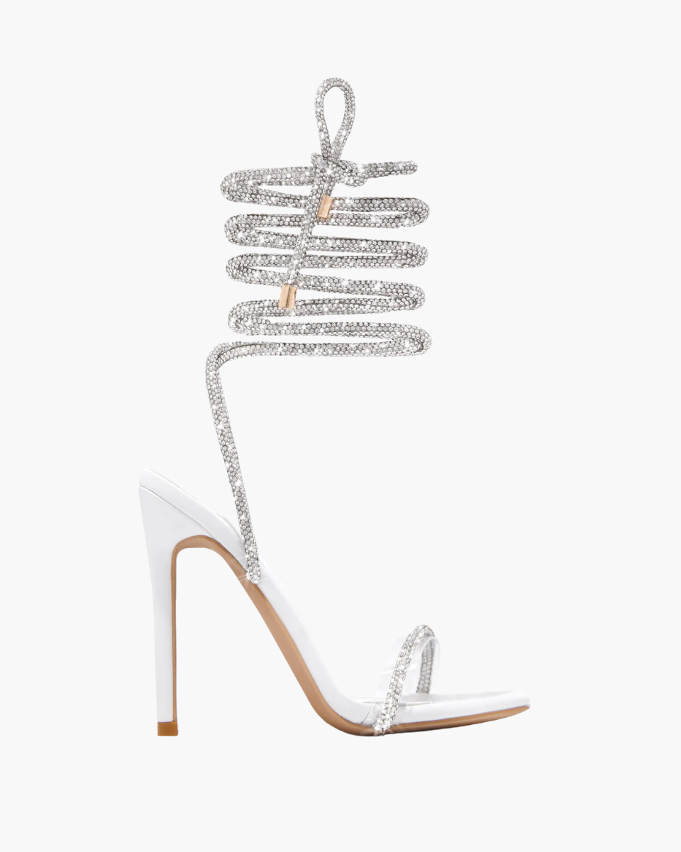 Bellezza – Embellished straps – Lace-up stiletto heels-15137993163136-Santi Vento Atelier