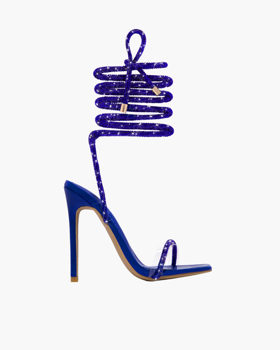 Bellezza – Embellished straps – Lace-up stiletto heels-15137993163136-Santi Vento Atelier