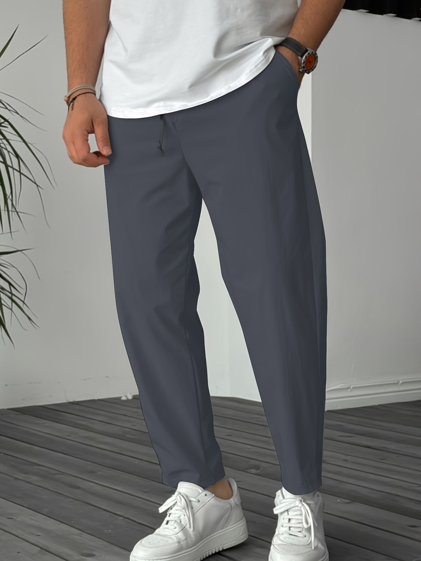 Bravino – Relaxed silhouette – Drawstring trousers-15157769240960-Santi Vento Atelier