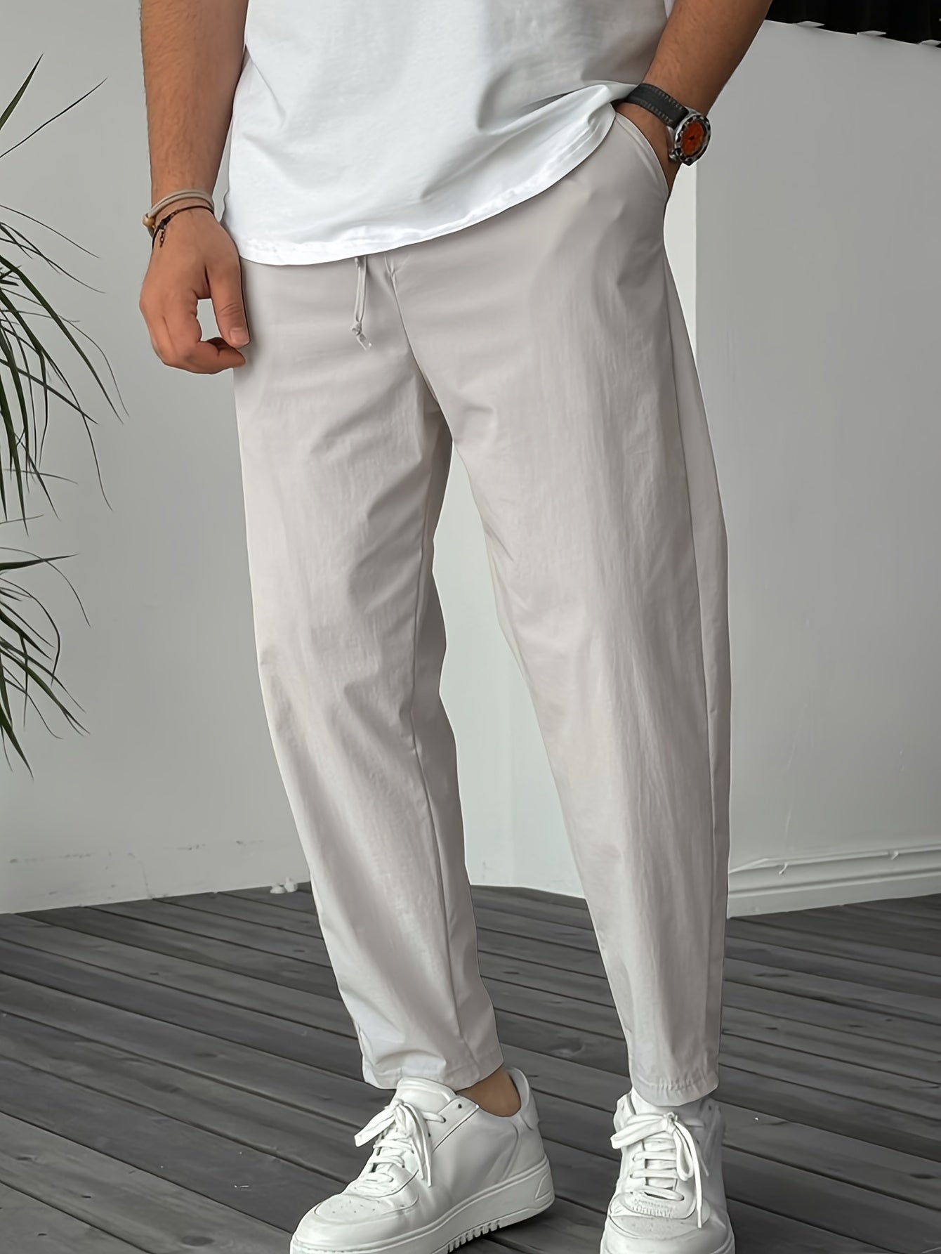 Bravino – Relaxed silhouette – Drawstring trousers-15157769240960-Santi Vento Atelier