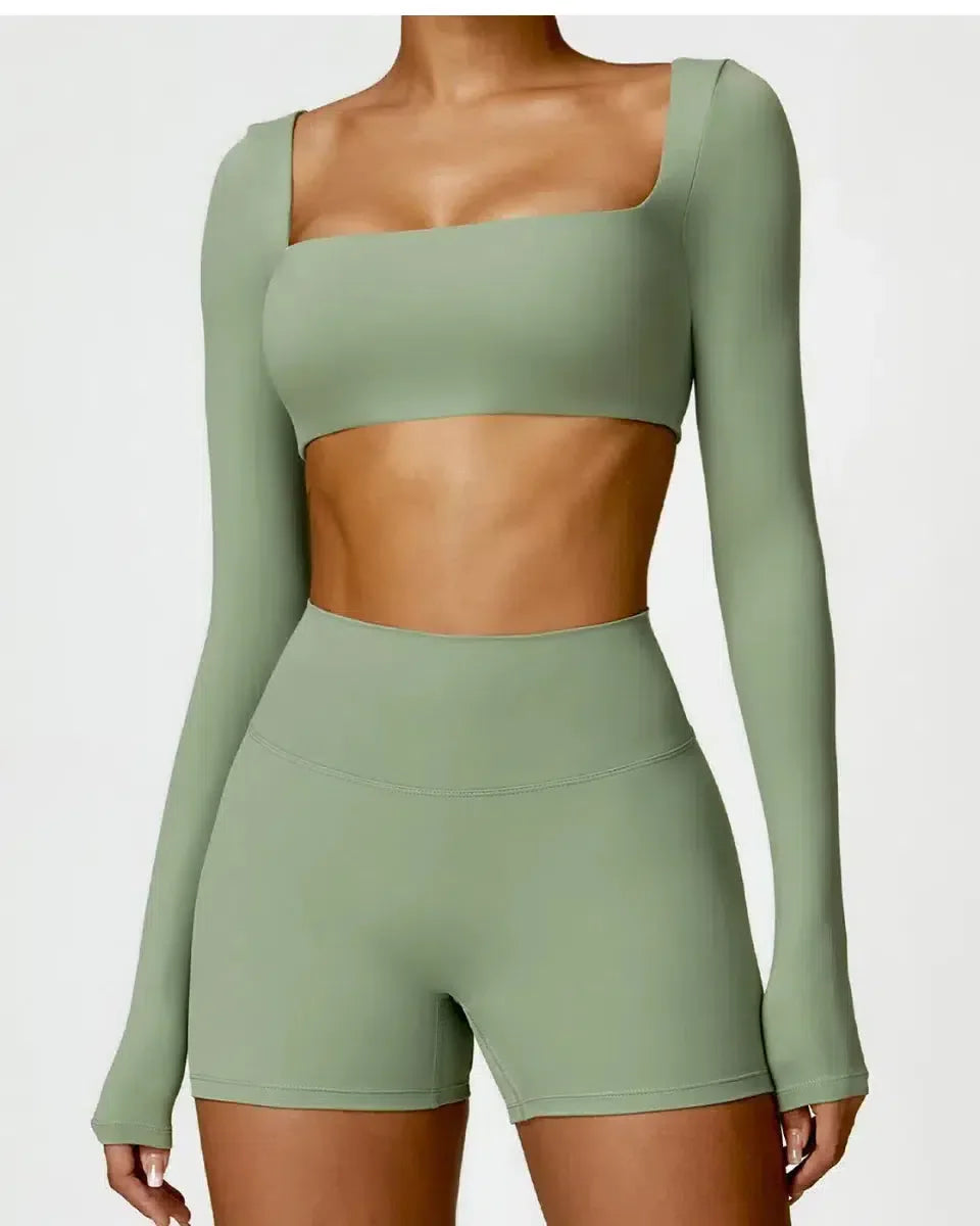 Brunella – Pastel hues – Quick-dry workout set-15138003353984-Santi Vento Atelier