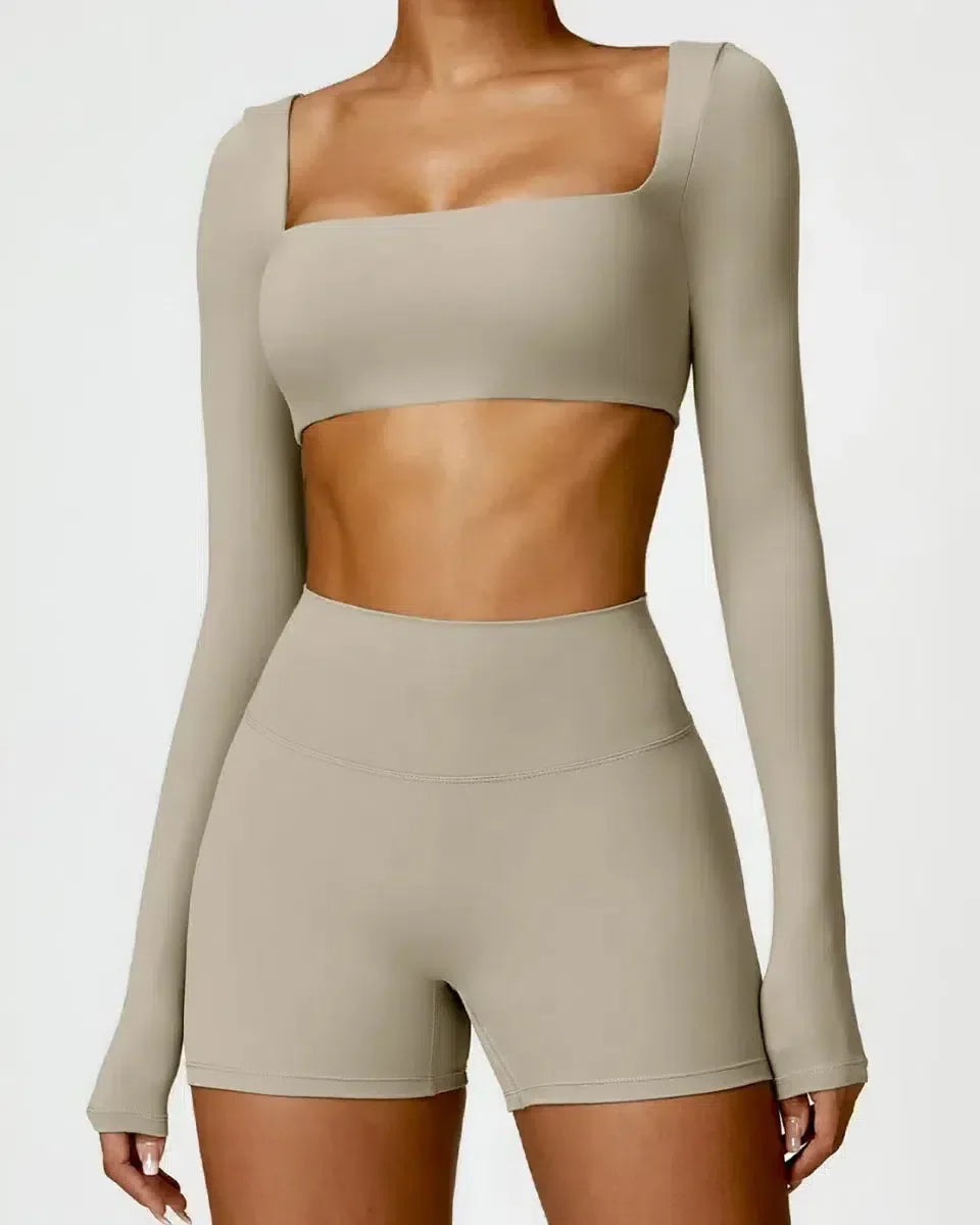 Brunella – Pastel hues – Quick-dry workout set-15138003353984-Santi Vento Atelier