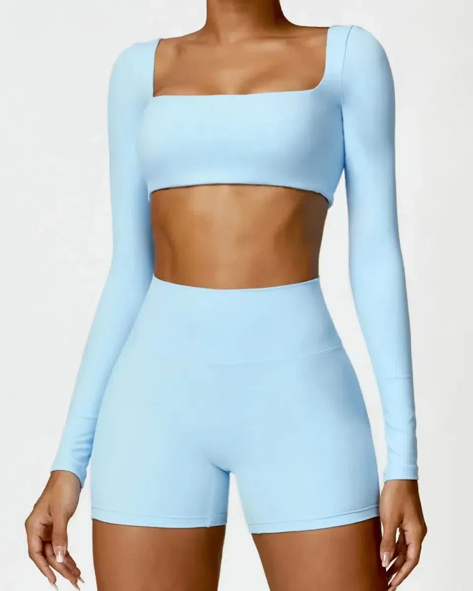 Brunella – Pastel hues – Quick-dry workout set-15138003353984-Santi Vento Atelier