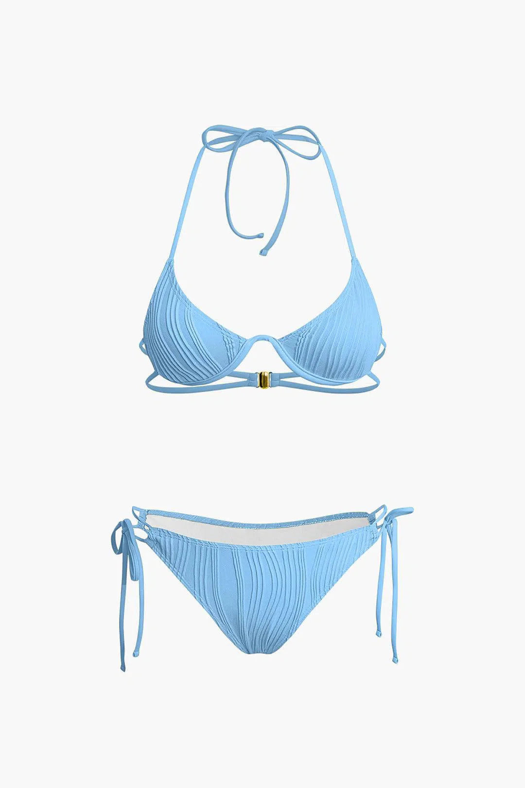 Calyne – Elegant design – Ruched bikini set-15138008793472-Santi Vento Atelier