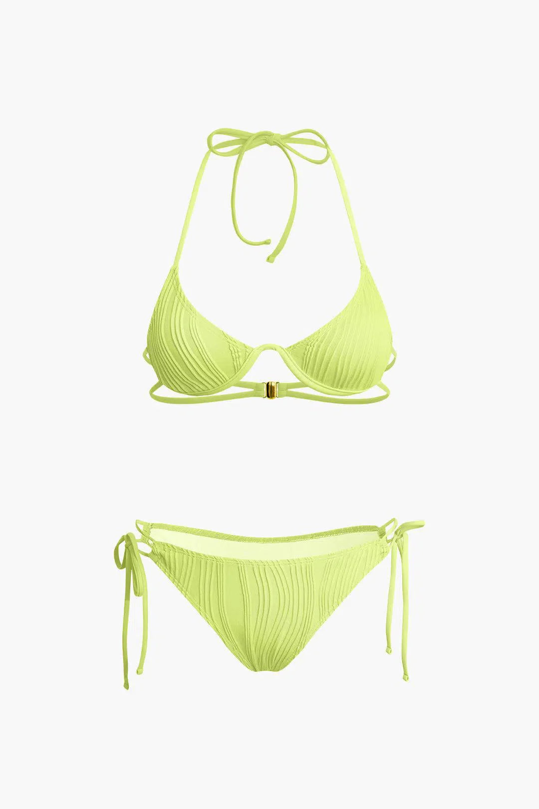 Calyne – Elegant design – Ruched bikini set-15138008793472-Santi Vento Atelier