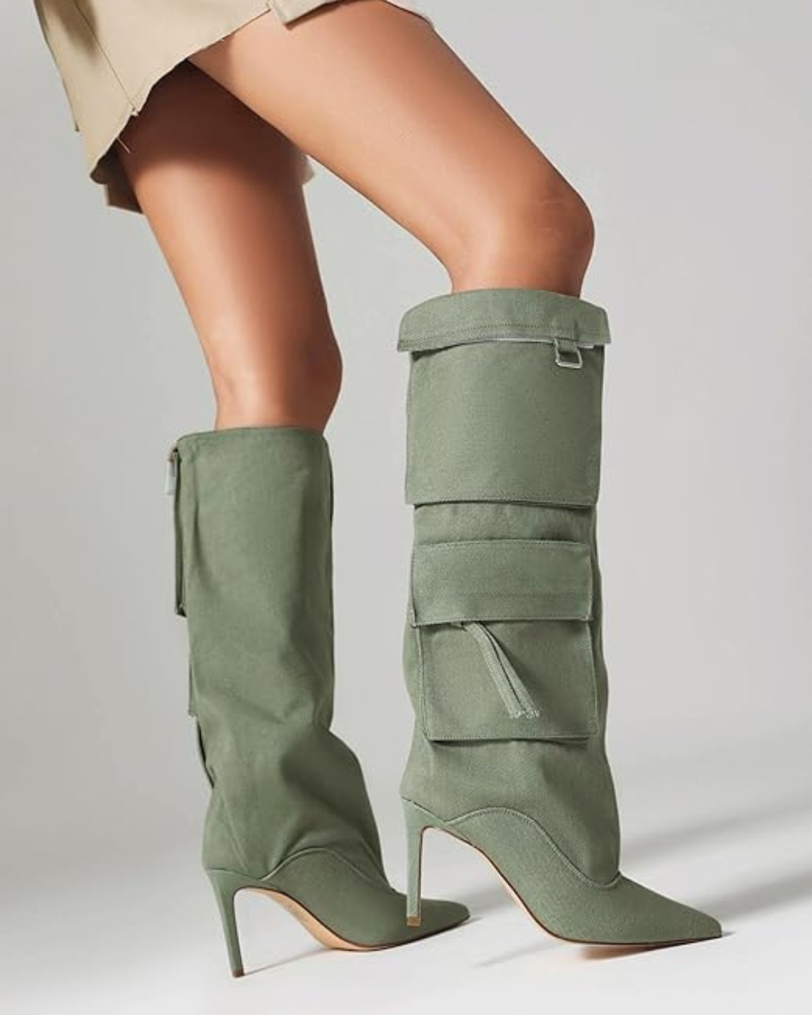 Carmella – Pointed toe – Knee-high denim boots-15137991229824-Santi Vento Atelier