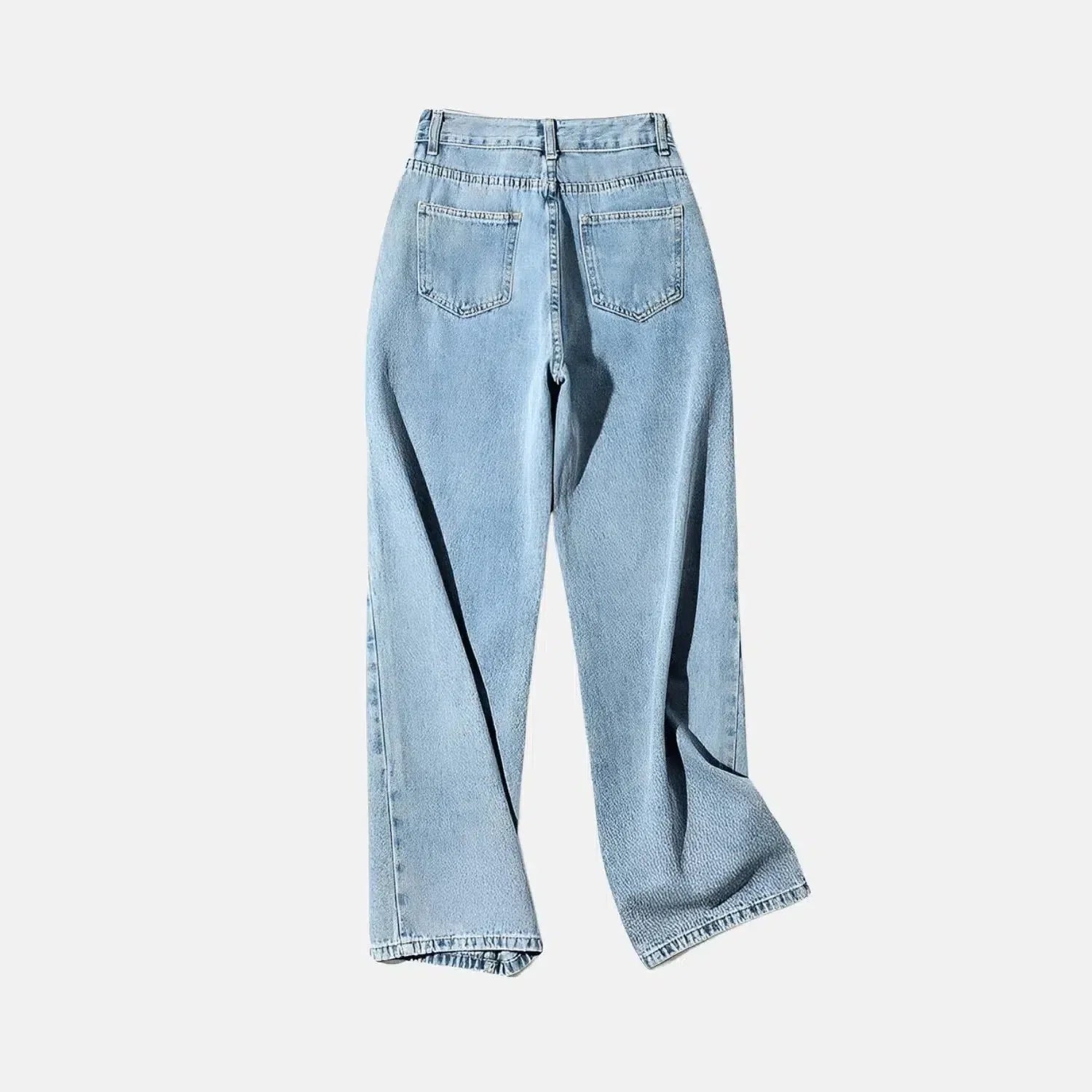 Casila – Asymmetrical closure – Straight-leg jeans-15140932944256-Santi Vento Atelier