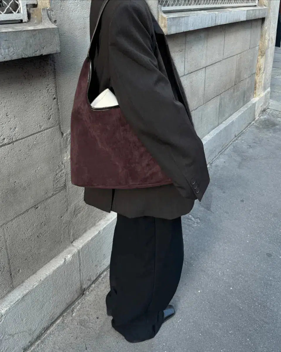 Cassia – Versatile timeless design – Suede bag-15137974419840-Santi Vento Atelier