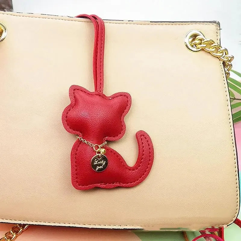 Cat – Playful cat design – Bag charm-15137985102208-Santi Vento Atelier