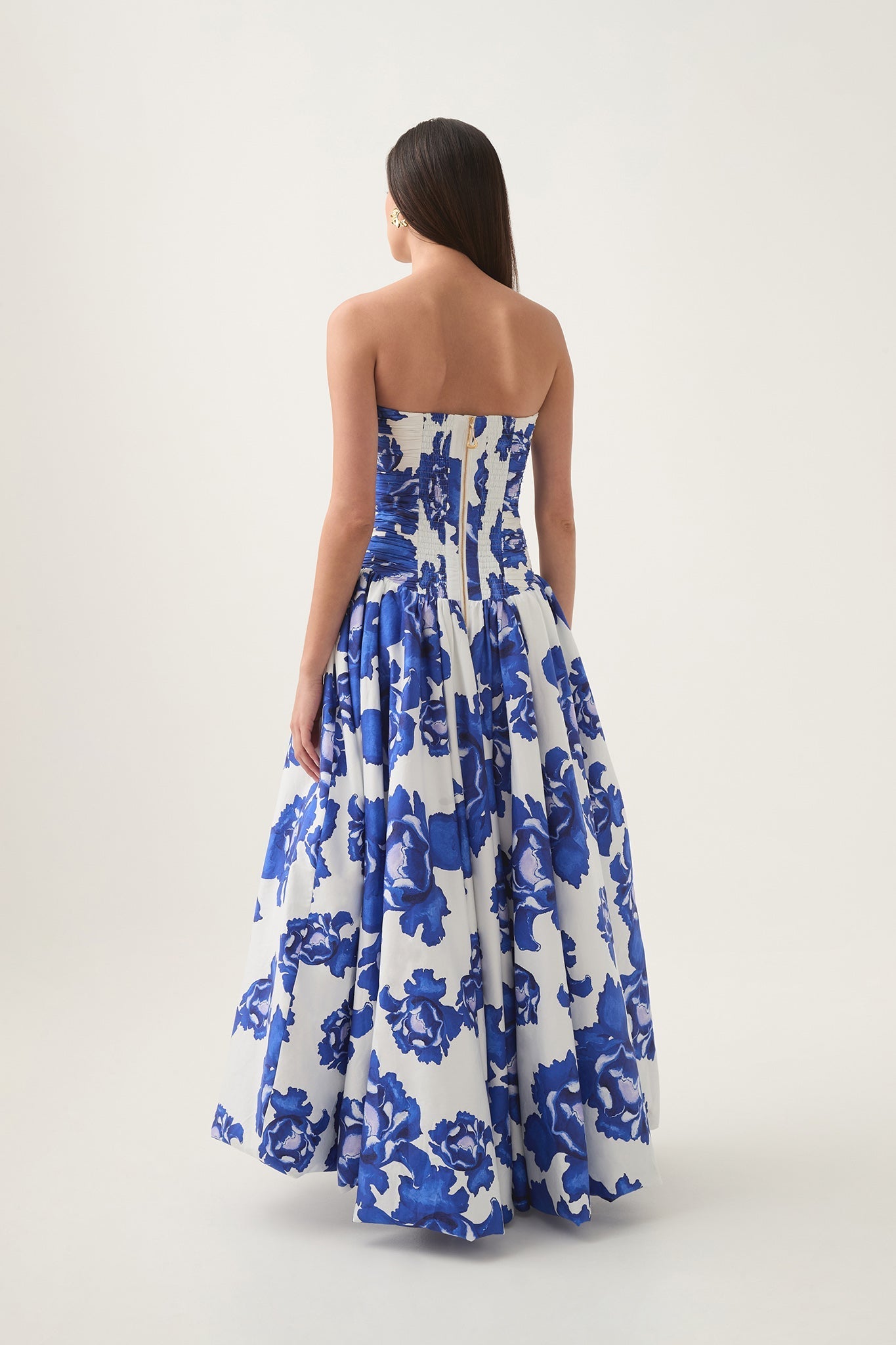 Celeste – Bold floral print – Maxi dress-15139767812480-Santi Vento Atelier