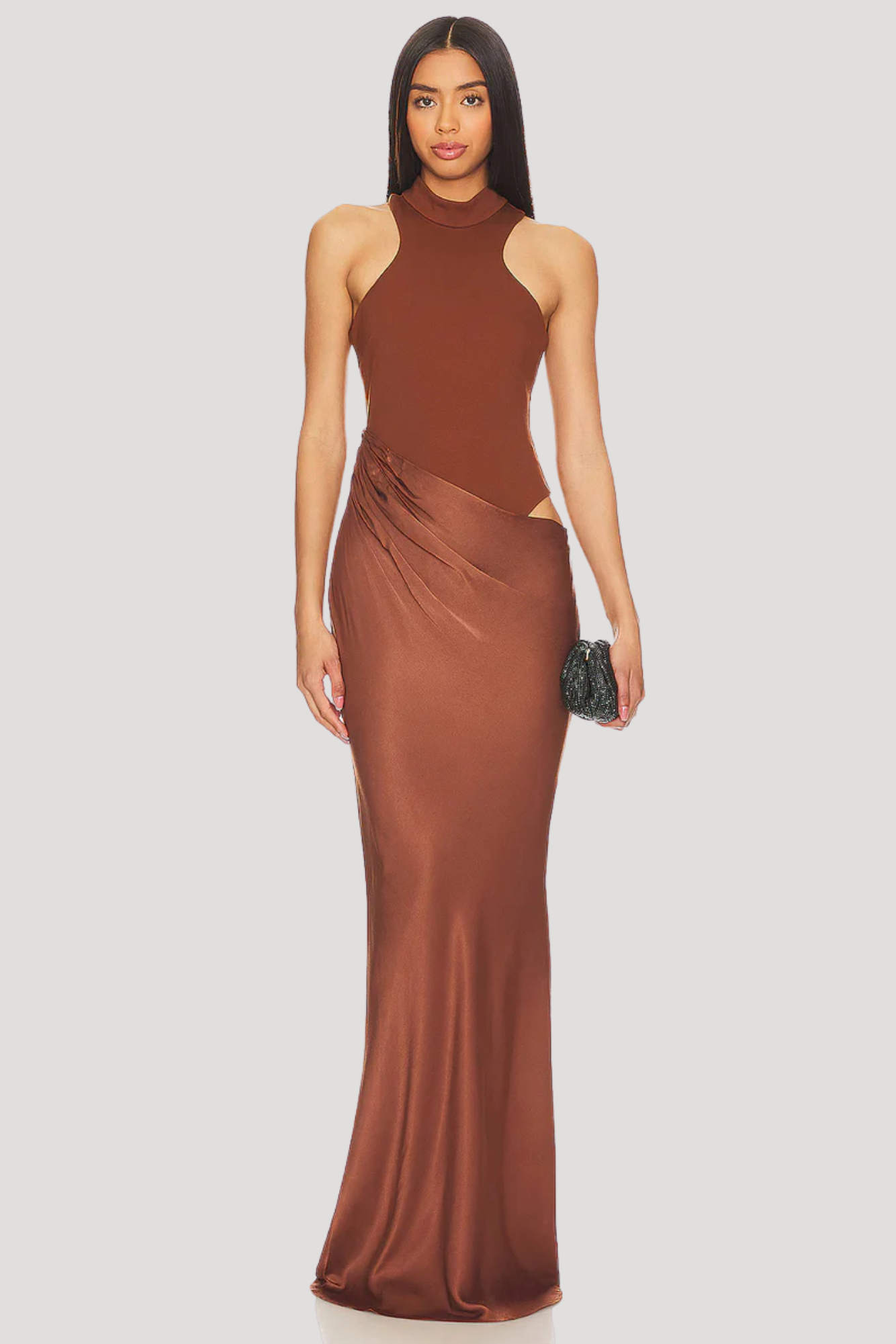 Celvara – Cutout waist – Halter evening gown-15155747783040-Santi Vento Atelier