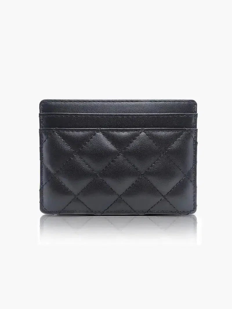 Coco – Sleek black design – Card holder-15137975271808-Santi Vento Atelier