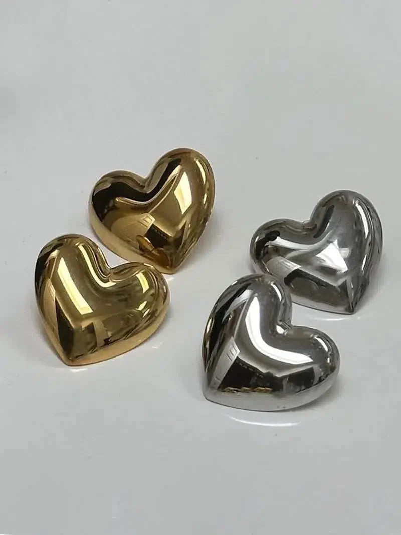 Cuore – Chunky design – Heart earrings-15137989755264-Santi Vento Atelier