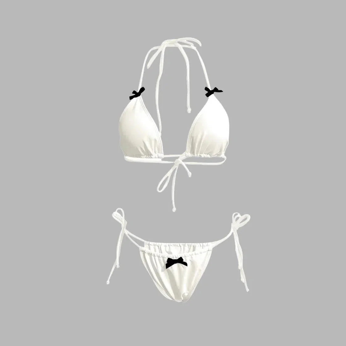 Cyarra – Y2K coquette style – Ribbon bikini set-15138009022848-Santi Vento Atelier