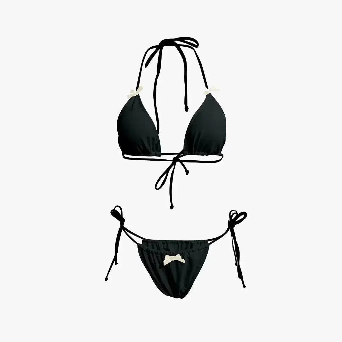 Cyarra – Y2K coquette style – Ribbon bikini set-15138009022848-Santi Vento Atelier