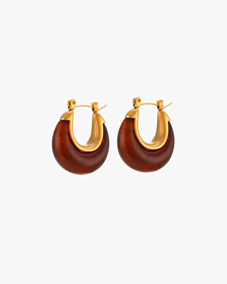 Daliana – Bold burgundy – Acrylic earrings-15137990115712-Santi Vento Atelier