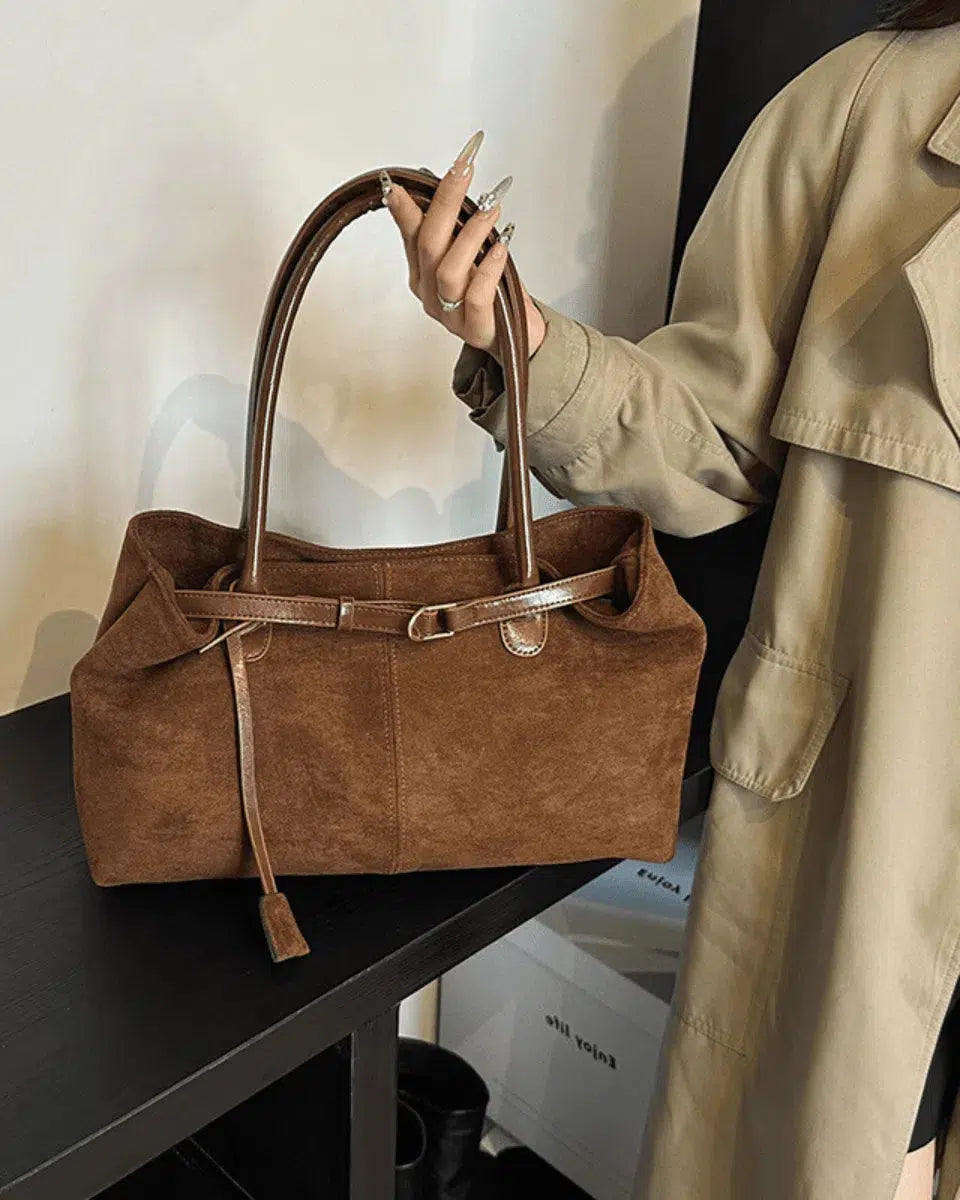 Damon – Autumn elegance – Suede tote bag-15137974518144-Santi Vento Atelier