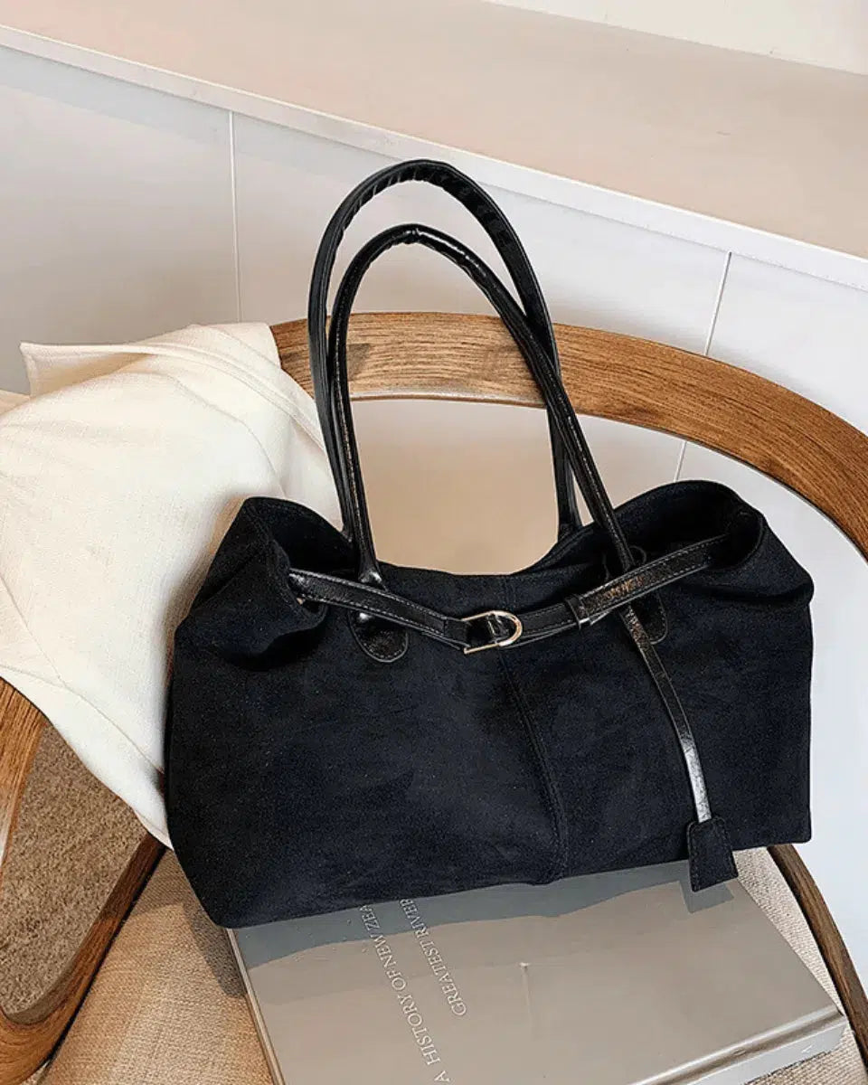 Damon – Autumn elegance – Suede tote bag-15137974518144-Santi Vento Atelier