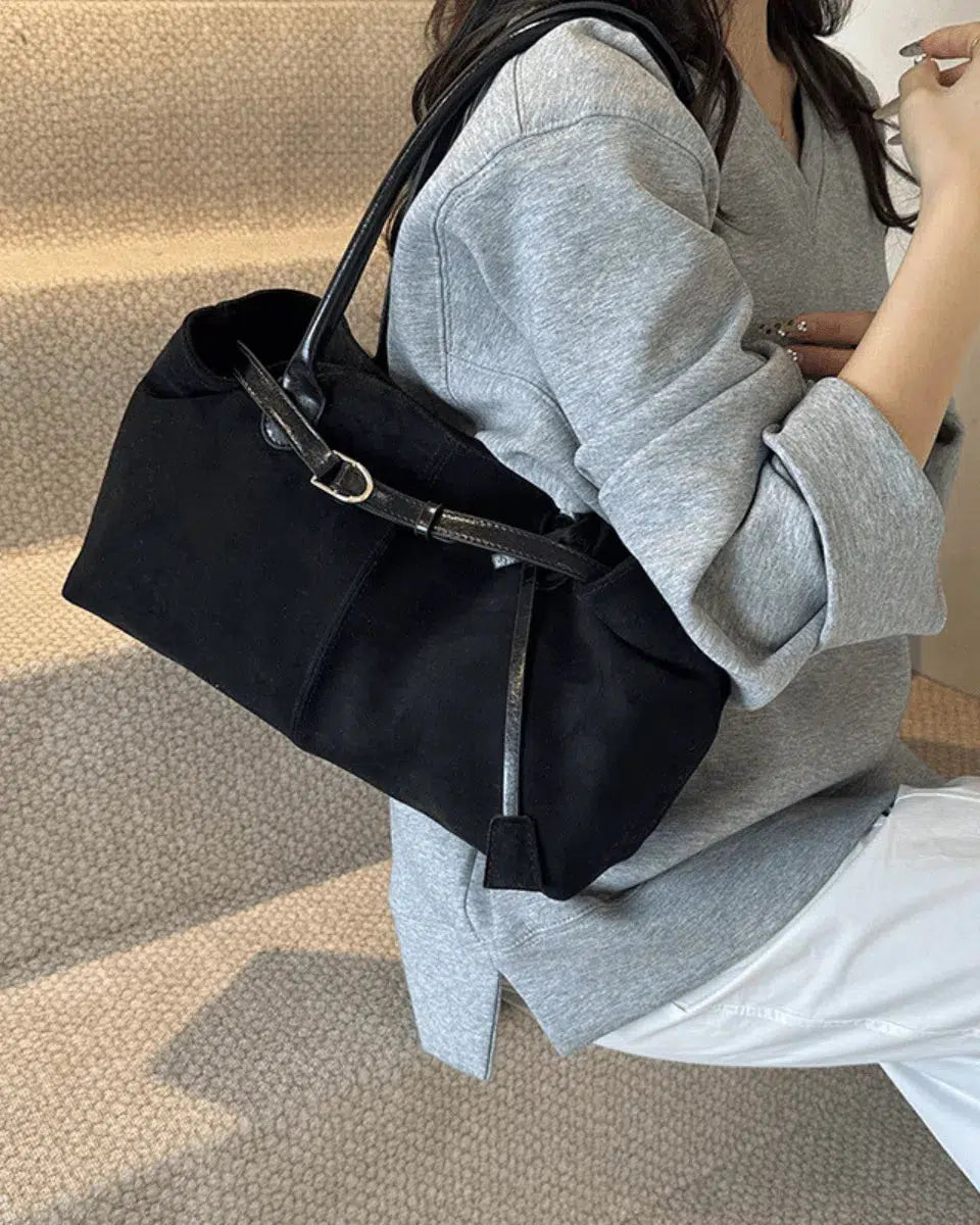 Damon – Autumn elegance – Suede tote bag-15137974518144-Santi Vento Atelier