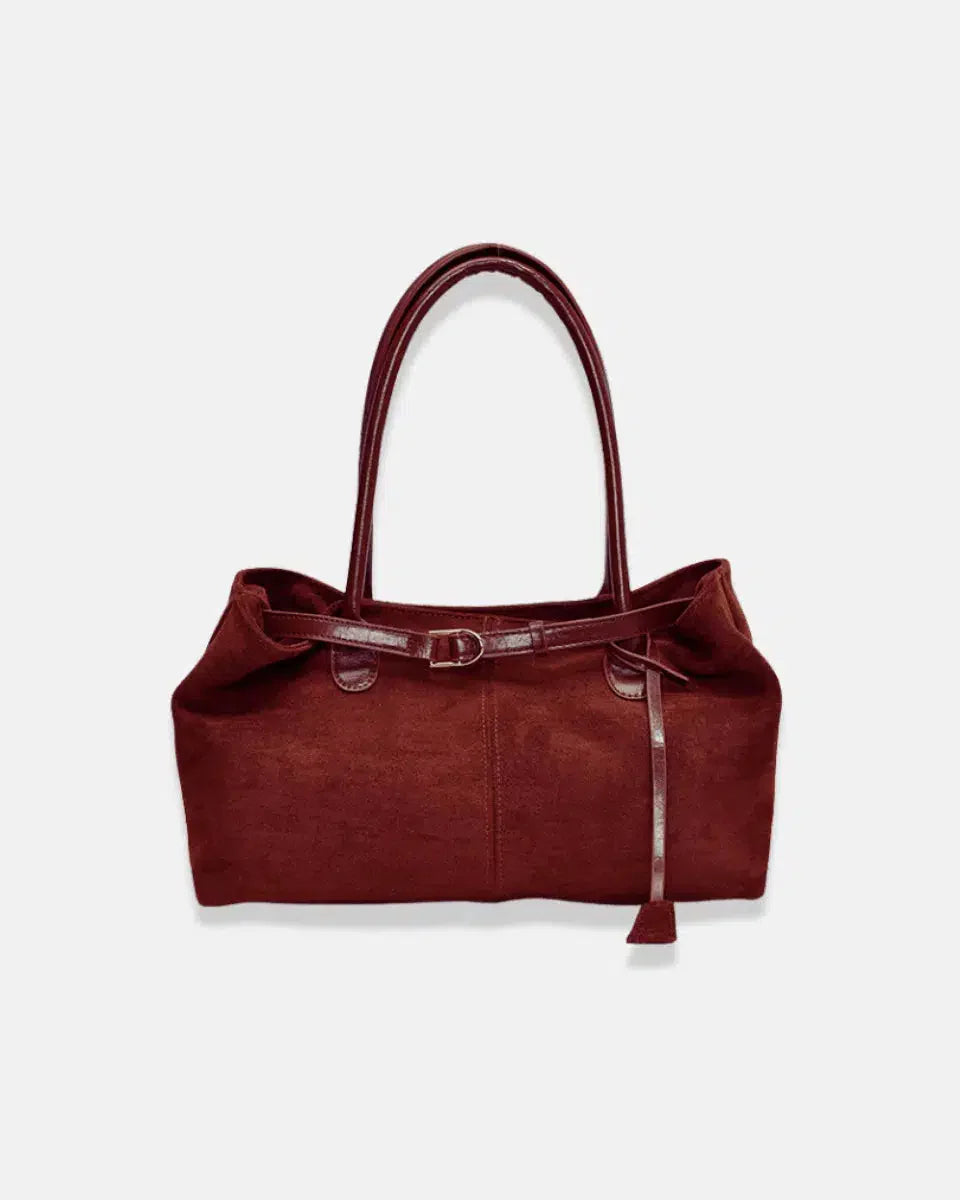 Damon – Autumn elegance – Suede tote bag-15137974518144-Santi Vento Atelier