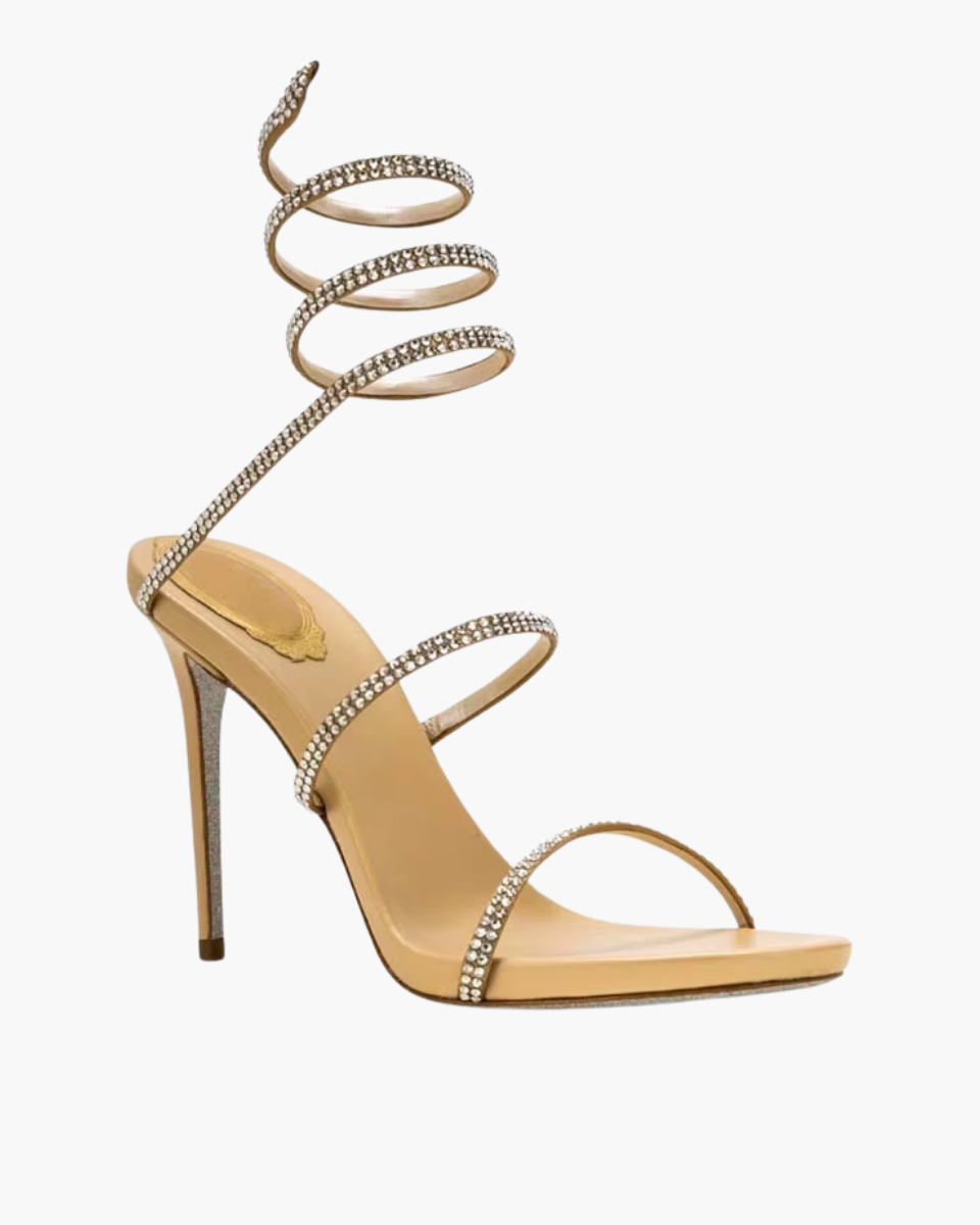 Desideria – Thin stiletto – Rhinestone double-strap heels-15137993261440-Santi Vento Atelier