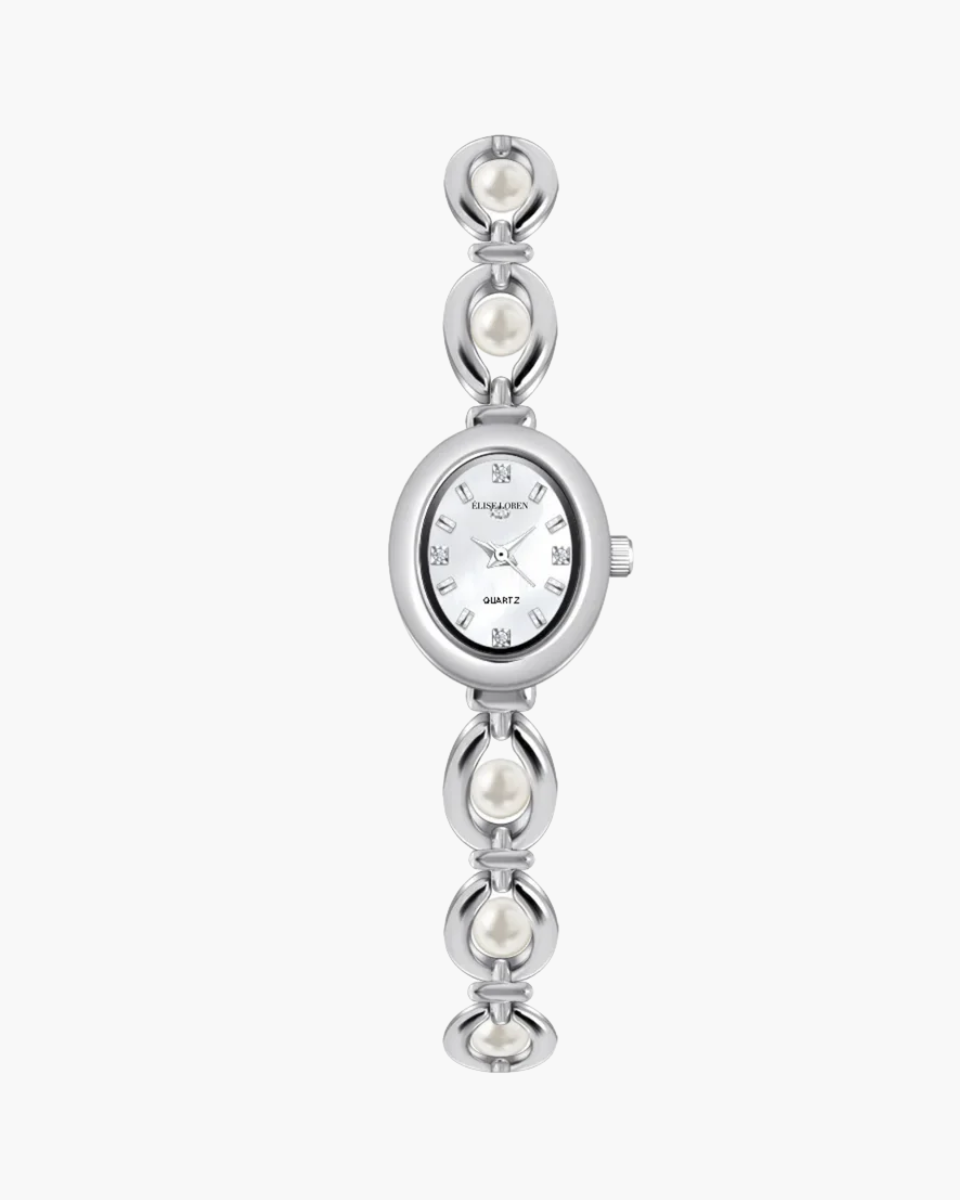 Elara Pearl – Timeless pearl elegance – Bracelet watch-15137986937216-Santi Vento Atelier