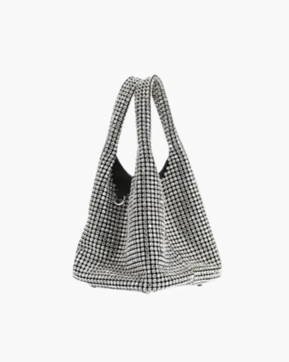 Eloise – Rhinestone embellishments – Mini bucket bag-15137974157696-Santi Vento Atelier