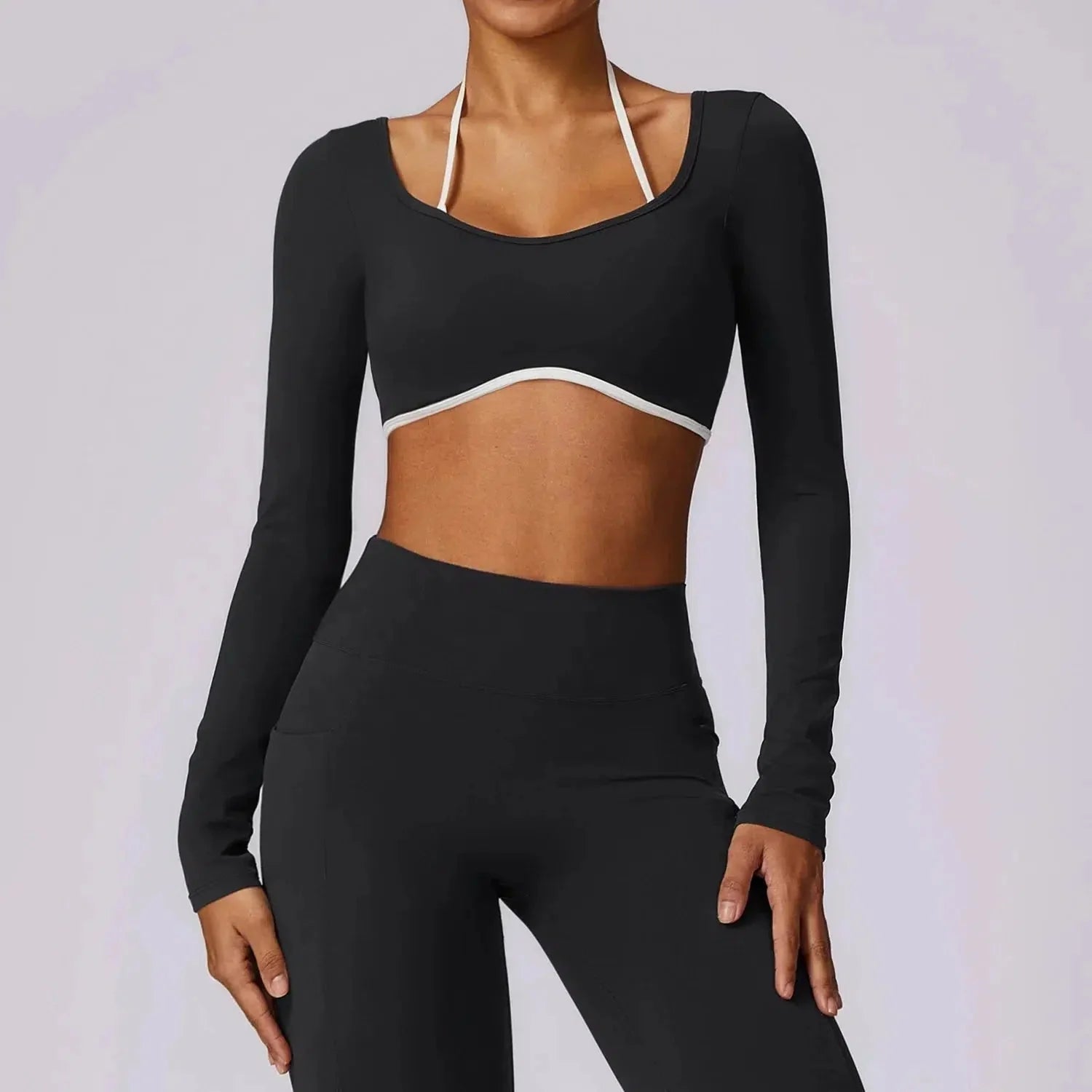 Erminia – Compressive fabric – V-cut gym set-15138003222912-Santi Vento Atelier