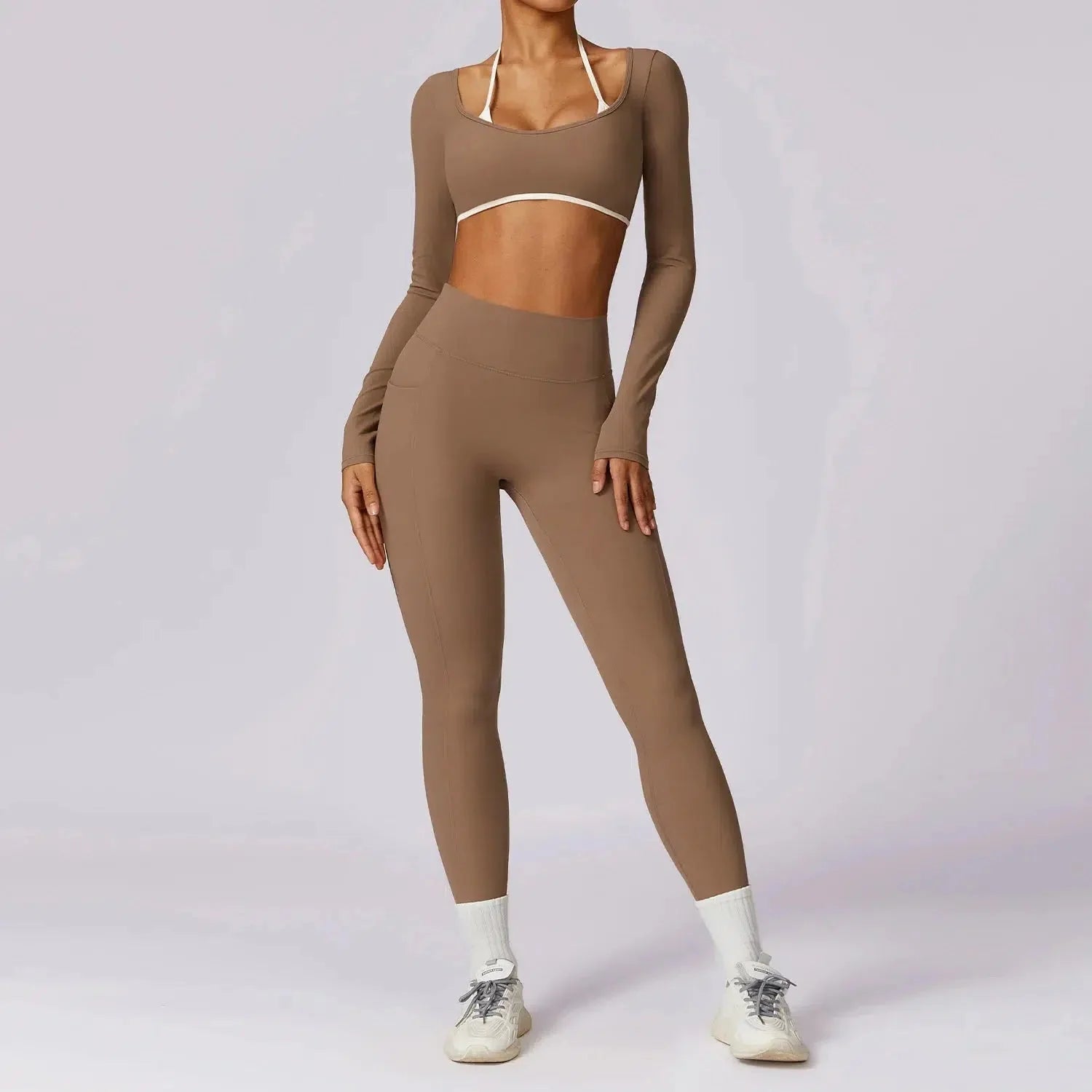Erminia – Compressive fabric – V-cut gym set-15138003222912-Santi Vento Atelier