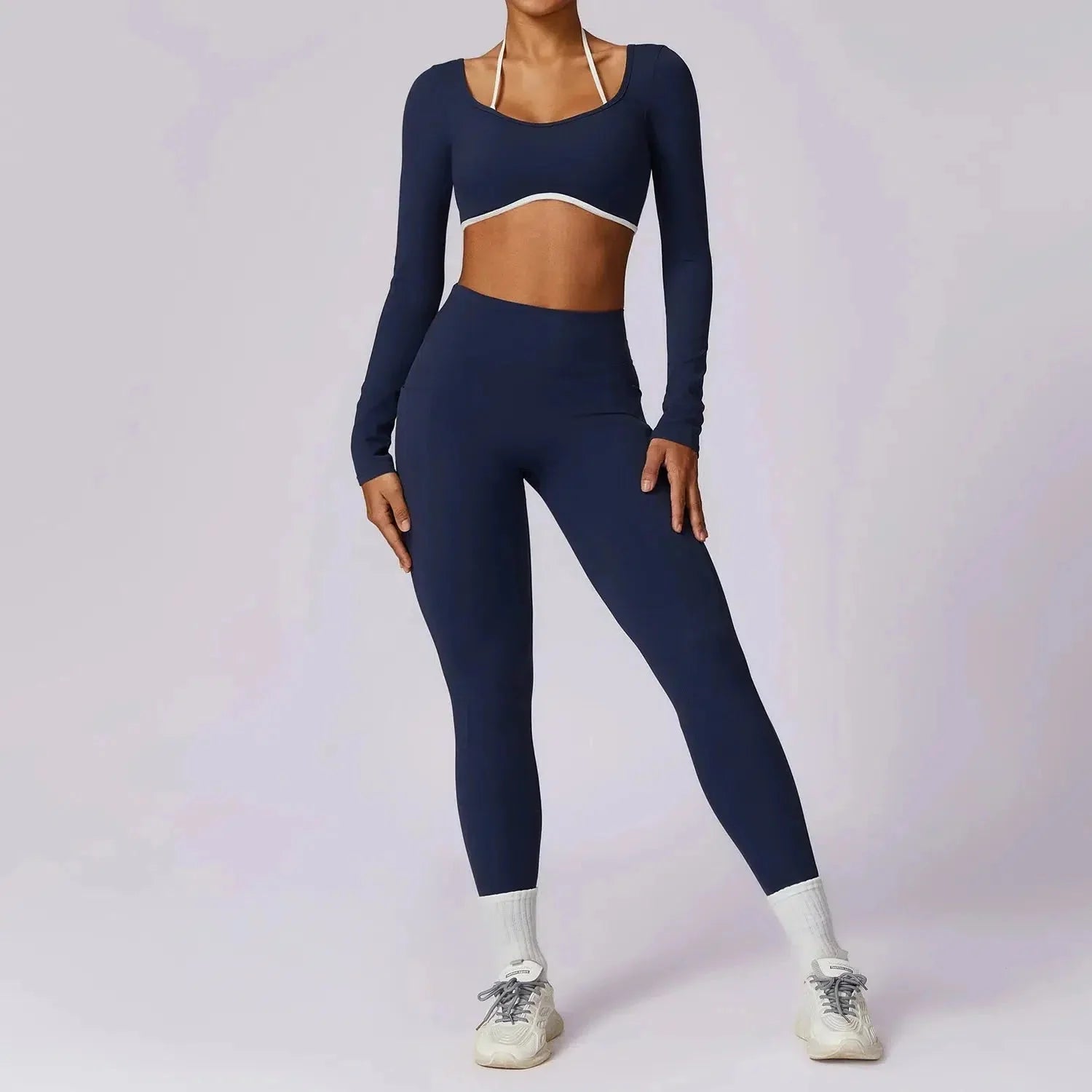 Erminia – Compressive fabric – V-cut gym set-15138003222912-Santi Vento Atelier