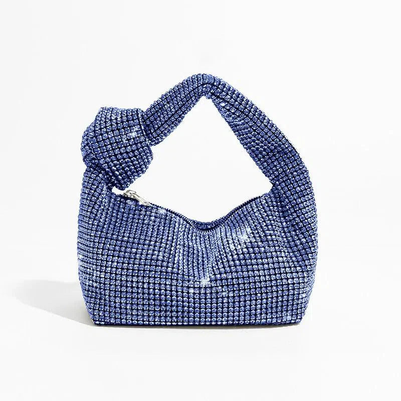 Estelle – Handmade crystal details – Rhinestone mini bag-15137974190464-Santi Vento Atelier