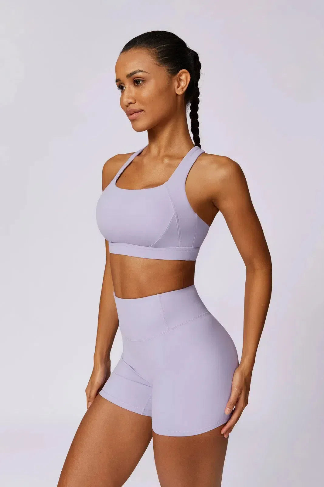 Fionnuala – High-waisted fit – Sweat-proof shorts-15138001846656-Santi Vento Atelier