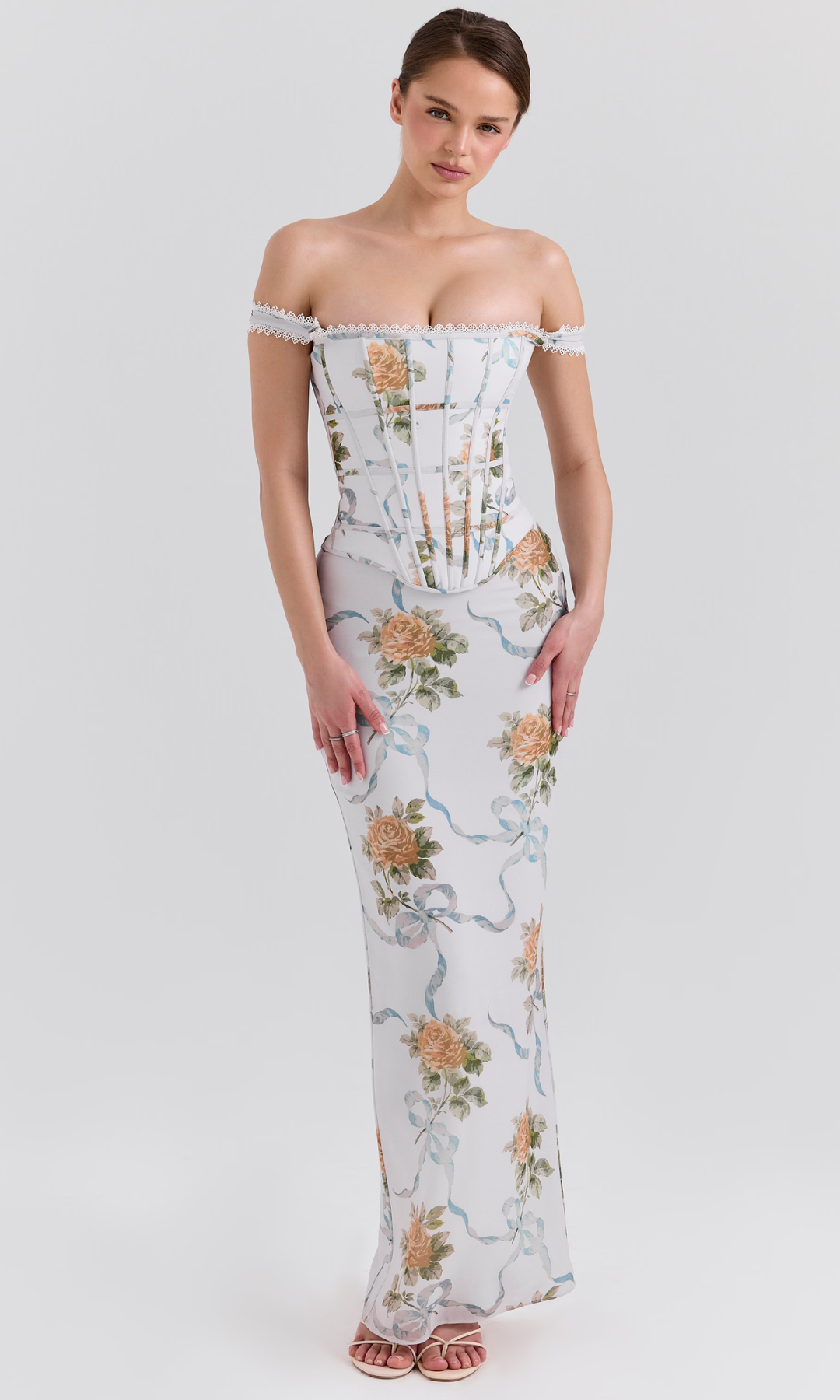 Florentisse – Romantic floral corset – Maxi dress-15141597249920-Santi Vento Atelier