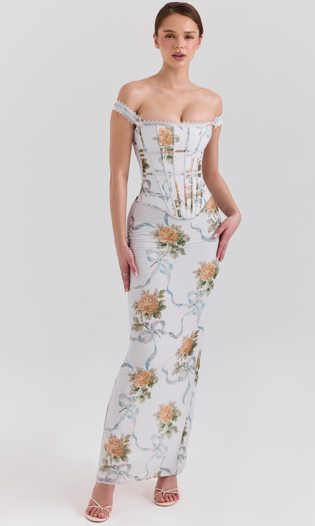 Florentisse – Romantic floral corset – Maxi dress-15141597249920-Santi Vento Atelier