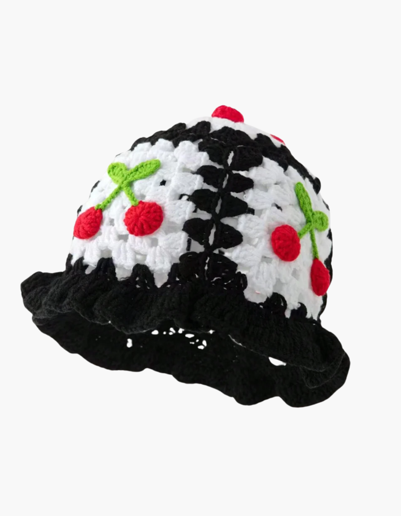 Frambella – Strawberry motif – Crochet hat-15144671773056-Santi Vento Atelier