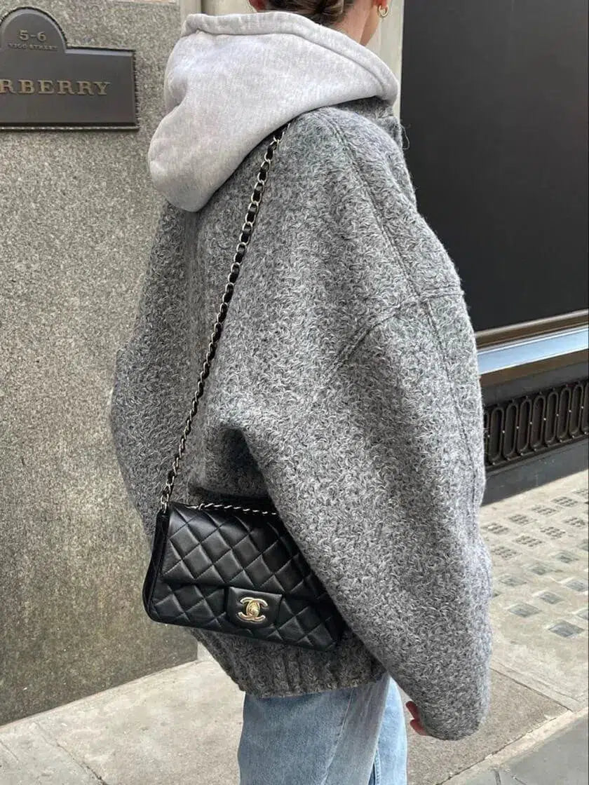 Giorgia – Cozy warmth – Fleece bomber jacket-15137995784576-Santi Vento Atelier