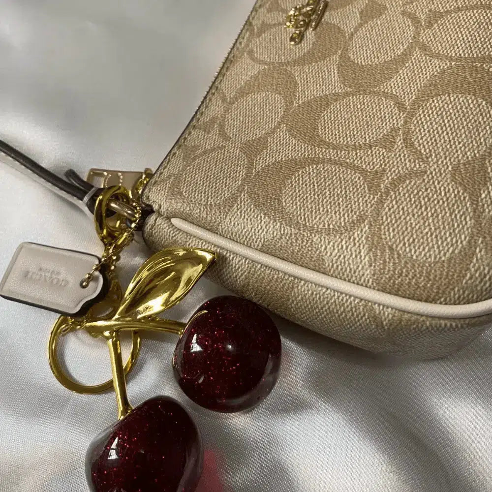 Hard Cherry – Bold design – Bag charm-15137984872832-Santi Vento Atelier